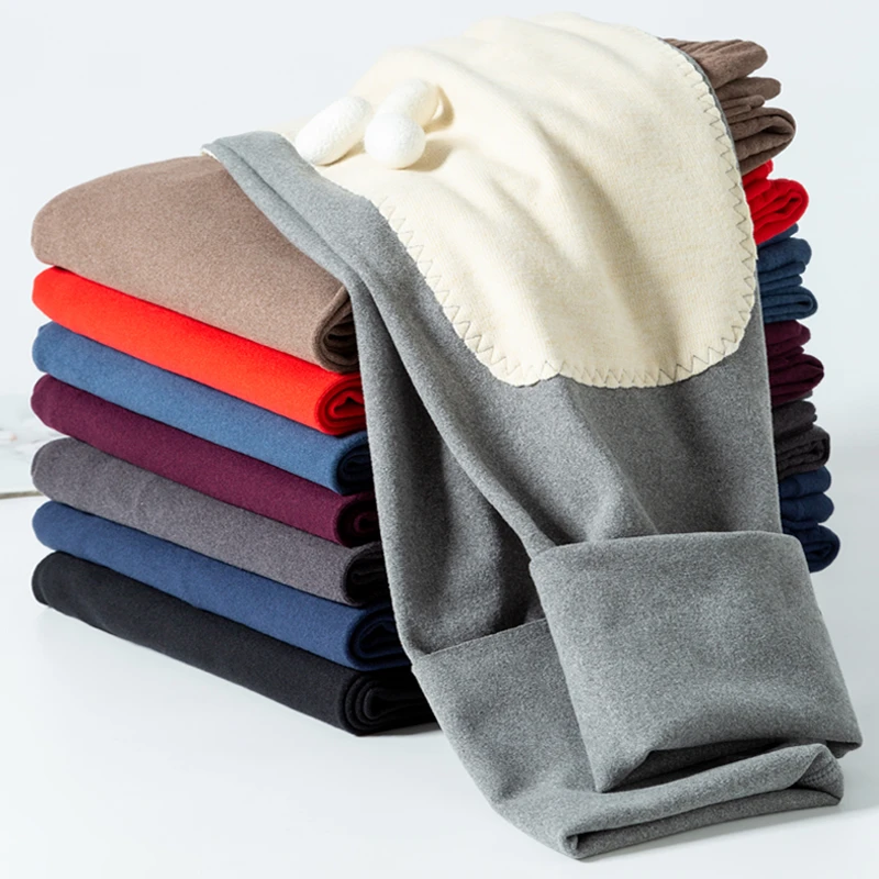 德绒保暖裤男士无痕贴片加绒加厚2025款秋冬季秋裤修身打底裤