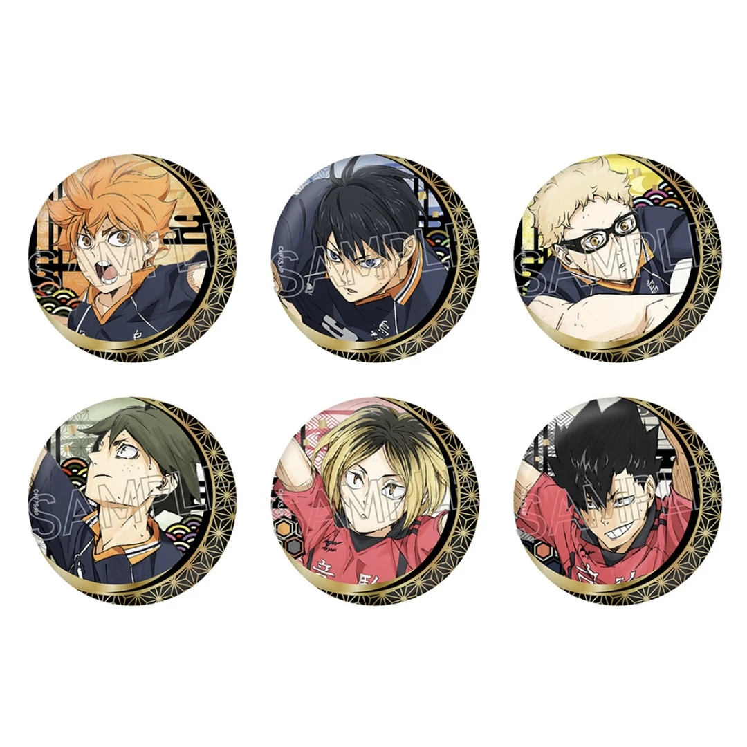 排球少年吧唧盲盒 排球少年剪纸风烫金和纸吧唧 Twinkle日谷正版