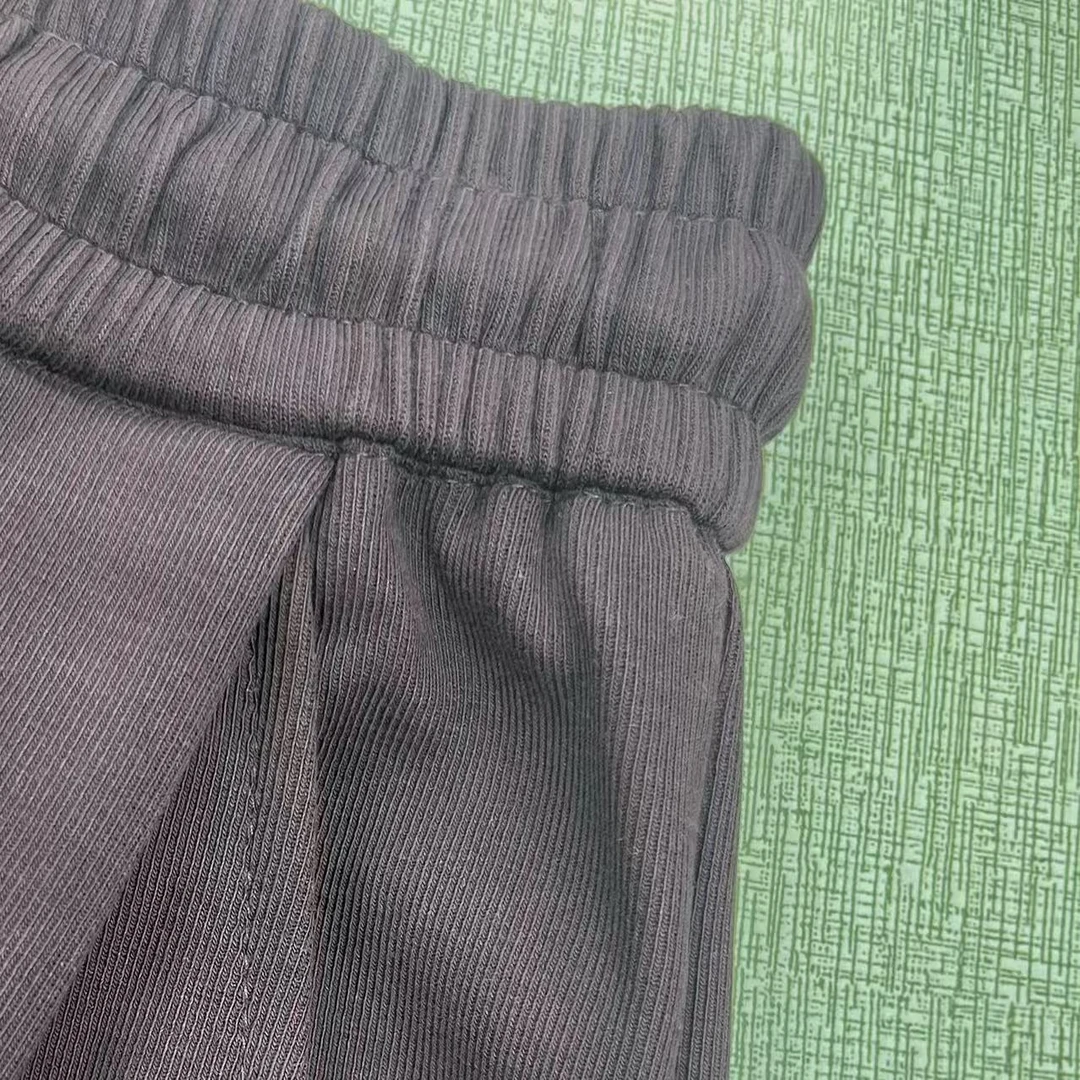 福利款—松紧腰双色休闲直筒裤