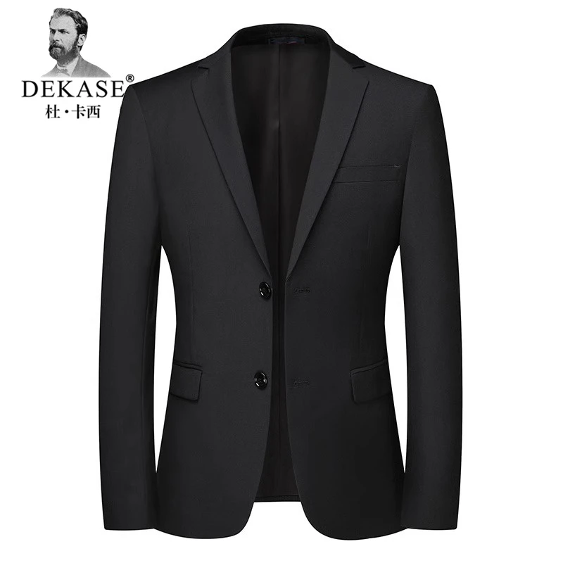Dekase修身韩版西服男春秋中青年男士休闲西装抗皱免烫商务西装