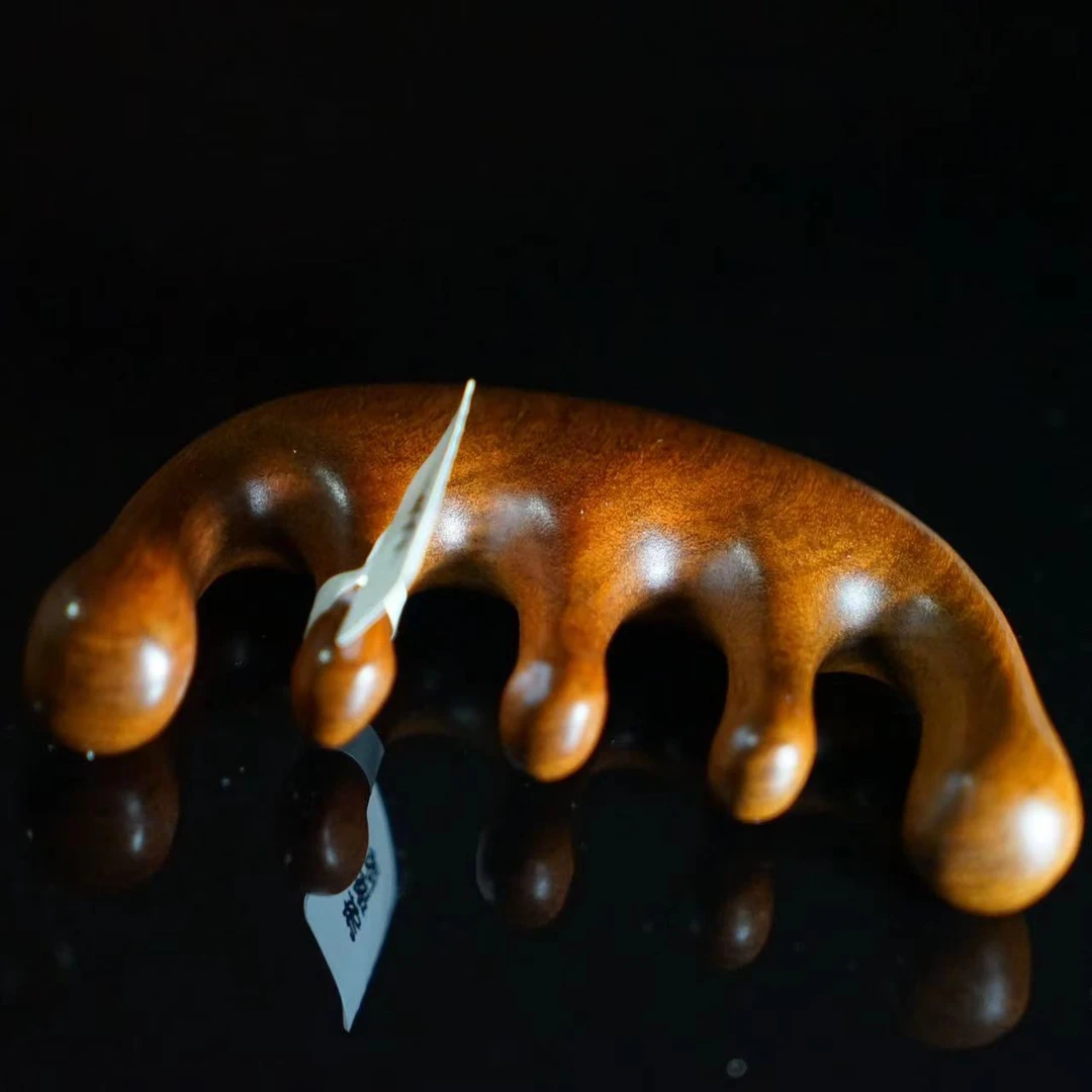 筋膜梳子，木梳便携宽齿梳大齿梳