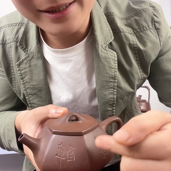 紫砂茶壶瑕处理一个