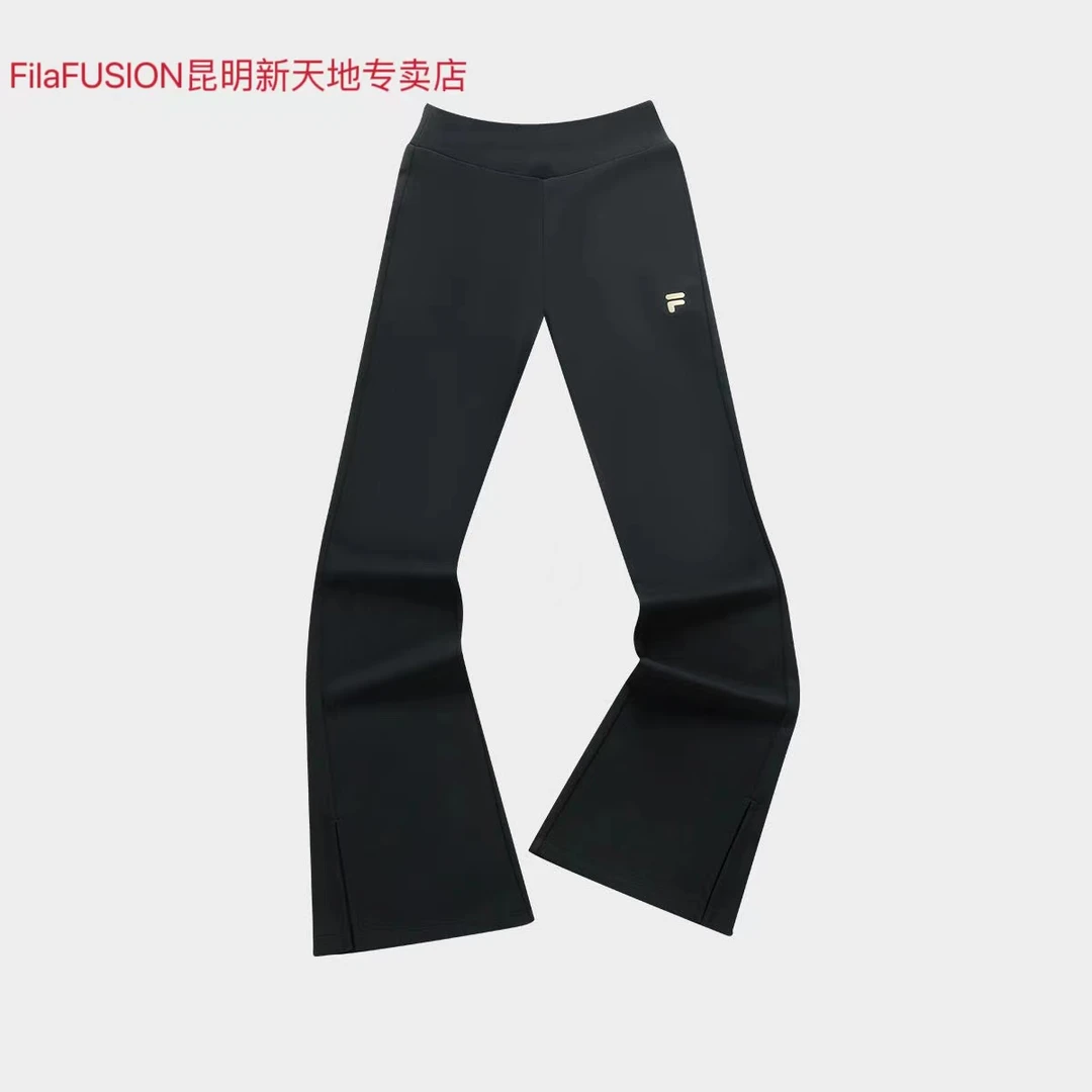 Fila/斐乐新年穿搭女子百搭显瘦高弹力微喇阔腿打底裤 T11W411604