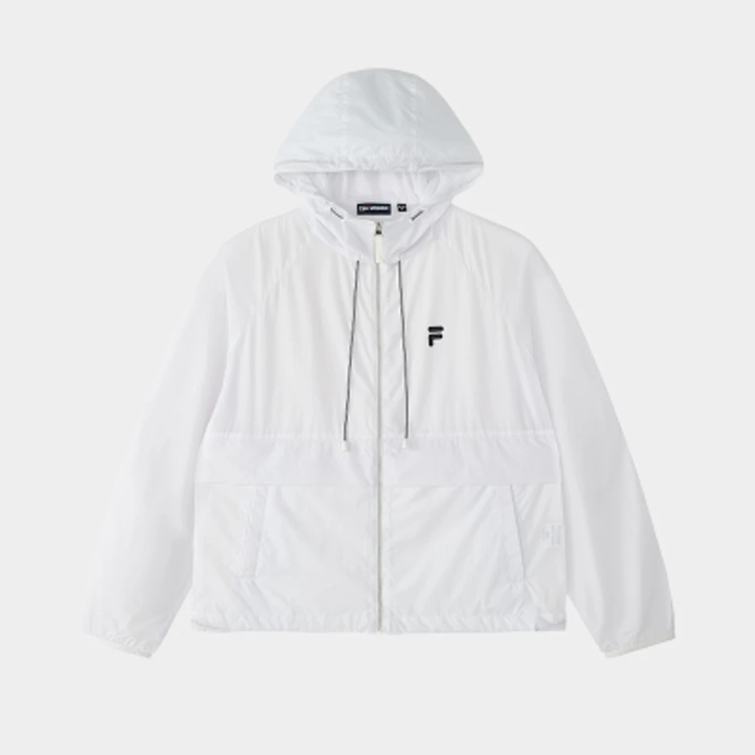 Fila/斐乐【抗紫外线50+】宽松运动透气防晒服女款连帽舒服穿搭