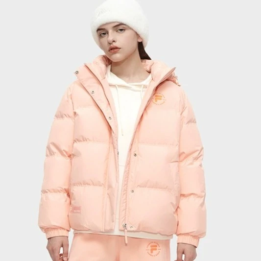 Fila/斐乐加厚冬季休闲百搭潮流羽绒服女新款连帽上衣T11W345905F