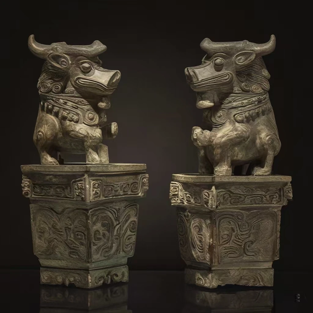 四羊青铜方尊  探寻古代青铜器神秘与魅力