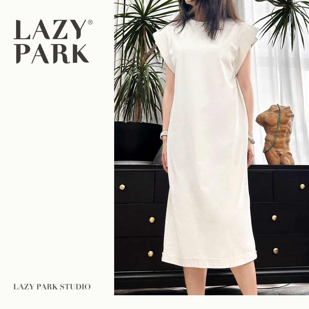 [LAZYPARK]早秋款不规则坎肩连衣裙