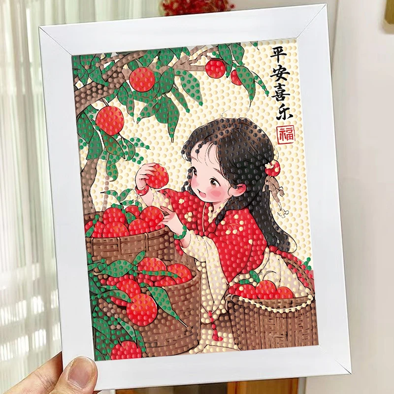 柿柿如意钻石贴画儿童手工diy制作材料包满钻画男女孩创意礼物