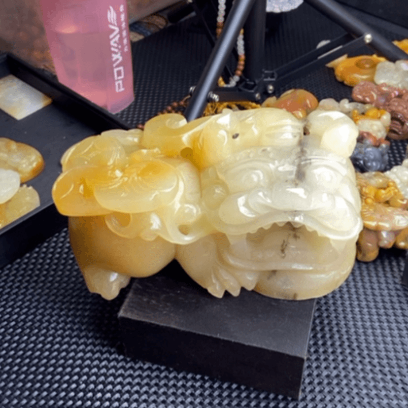 【闪购商品】石英质玉（黄龙玉）颈饰未镶嵌