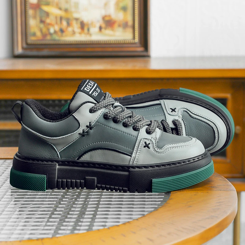 【德赛】夏季上新透气运动时尚百搭潮流休闲鞋低帮潮鞋男士男鞋防滑