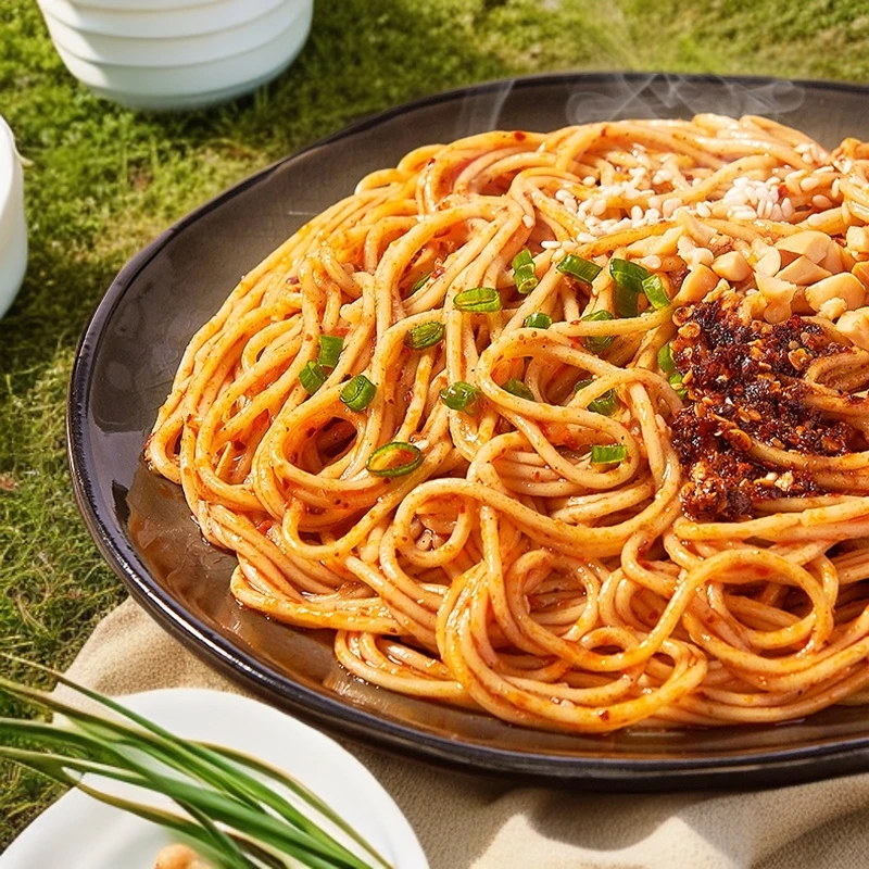 油泼拌面油泼凉面早餐宵夜口味代餐面网红速食面条美食方便面泡面