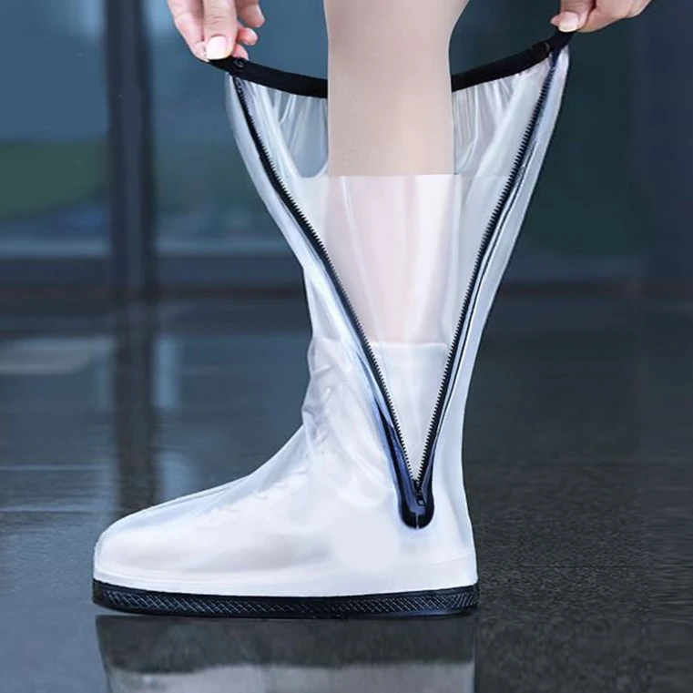 A雨鞋套男女款户外时尚成人下雨天高鞋套防水防滑加厚耐磨底雨靴