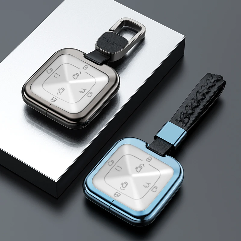 2024款极氪009钥匙套专用汽车用品新款极氪009配件金属男士24扣壳