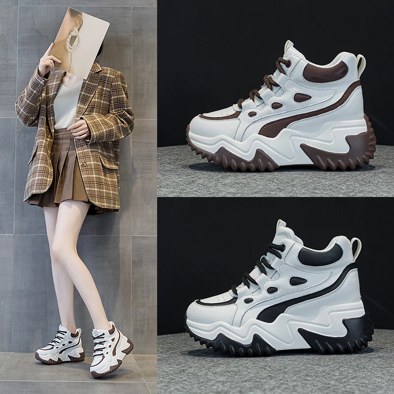 春秋797内增高老爹鞋女2024秋冬新款百搭韩版厚底老爹鞋学生休闲