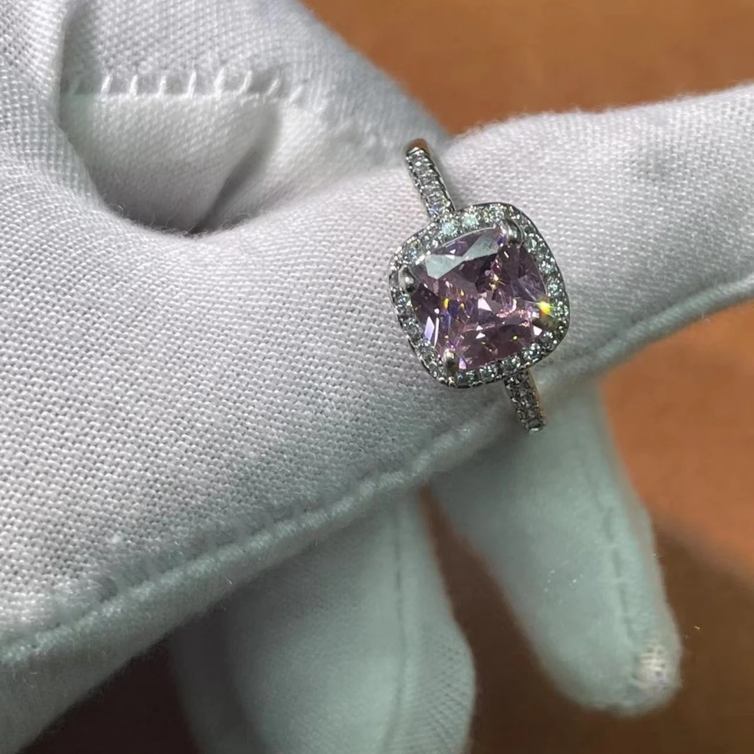 南非进口粉色宝石戒指xd40