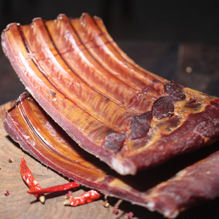 【腊排骨】四川广元青川柴火烟熏农村猪排骨炖汤烟熏排骨