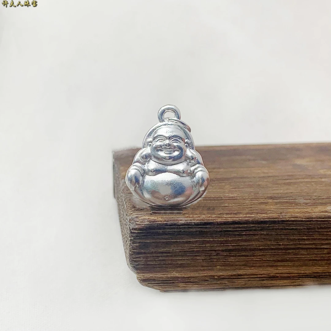 吊坠足银 足银  时尚百搭气质 弥勒佛吊坠