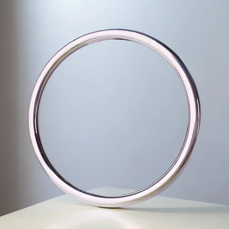 足银手镯 足银999时尚气质清新款 素圈手镯《圈口自选》