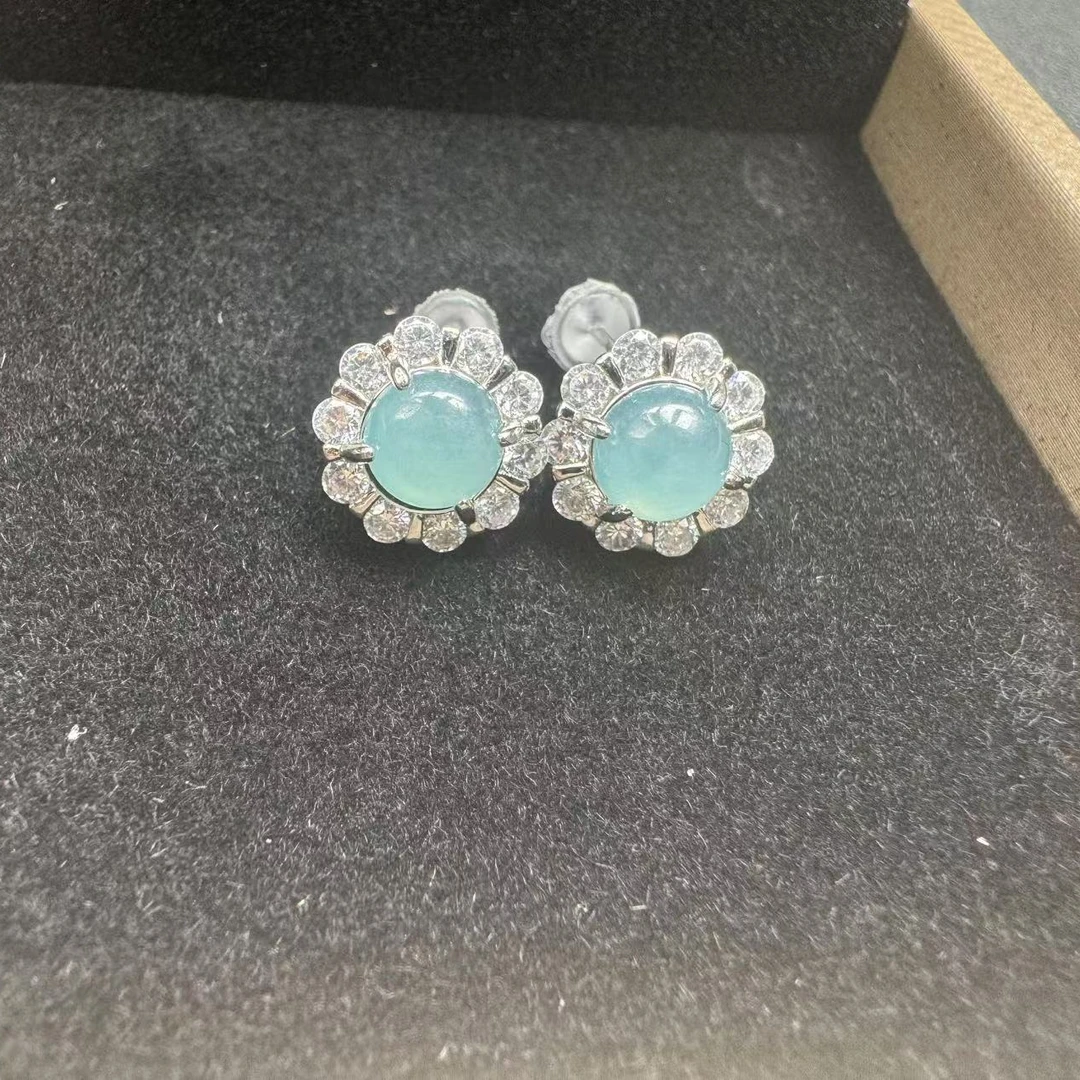 天然A货翡翠耳钉(多样性发一) 经典 精美 精致 时尚(SR00105)