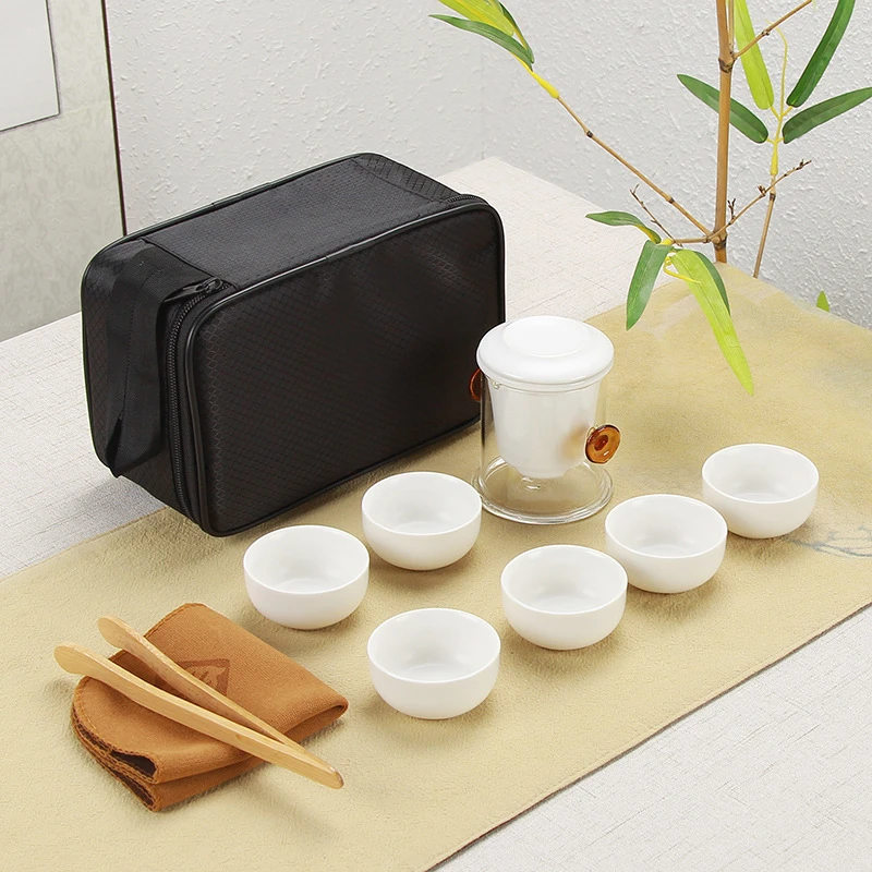 晟翔厂家旅行茶具套装便携车载定窑红茶泡功夫茶具整套定制logo