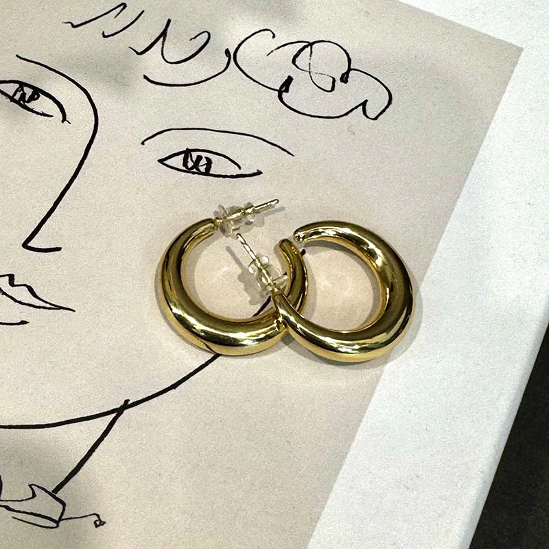 合金耳饰 【C型耳环】百搭配饰小众时髦气质耳环 ZRH244002