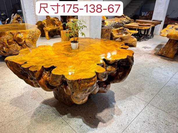 整个实木大平桌 个性随行天然无拼接 禅意桌子防水阳台茶艺