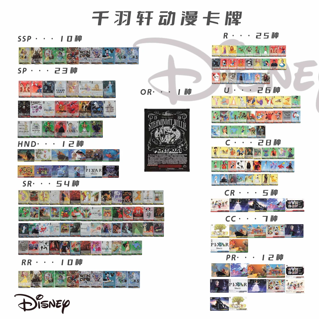 【千羽轩卡牌】《迪士尼》100th WS动漫卡牌【直播拆盒】