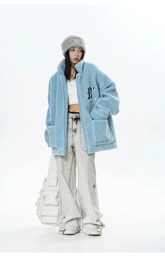 A4-A5-92825-BJH秋冬季正面印花潮流时尚休闲外套