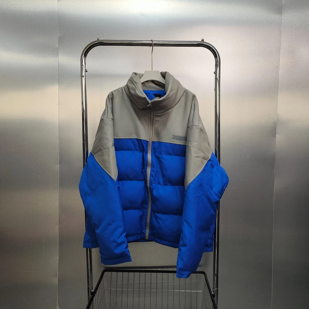 P09-92906-BJH秋冬季拼色时尚潮流休闲厚款外套