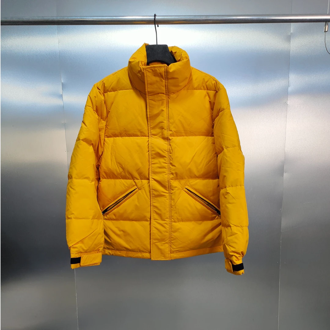 新仓-110214-GX秋冬款背面印花简约百搭立领厚外套