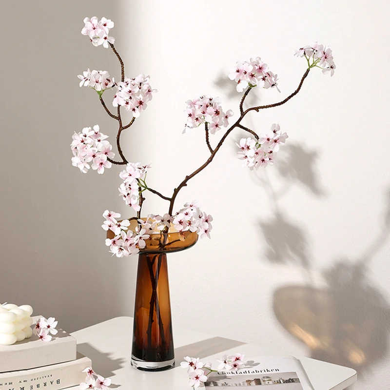 轻奢高级感彩色花瓶果盘错色组合样板间桌面装饰花摆件客展厅饰品