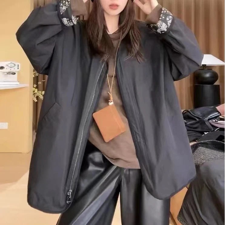 新款气质休闲韩版简约长袖花袖外套W075