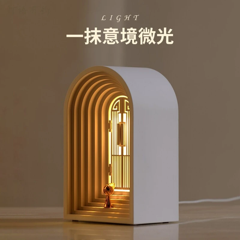 北欧纪念碑谷希望之门创意小夜灯氛围夜灯卧室护眼桌面蓝牙台灯