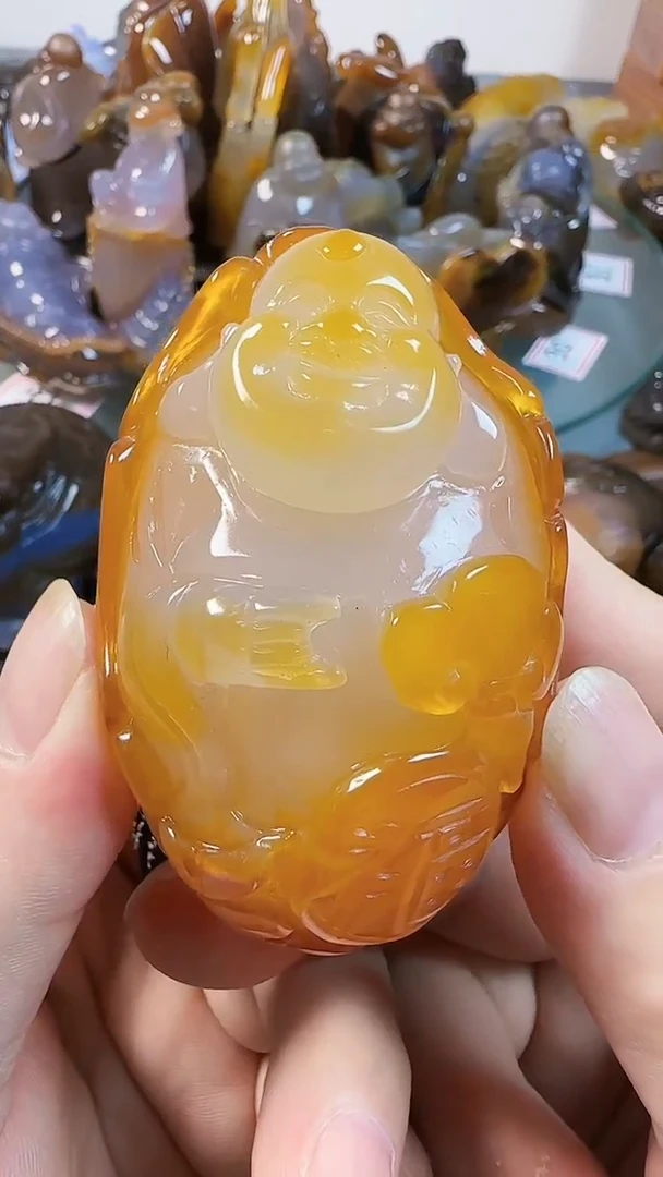 【闪购商品】玛瑙/玉髓手把件未镶嵌米勒