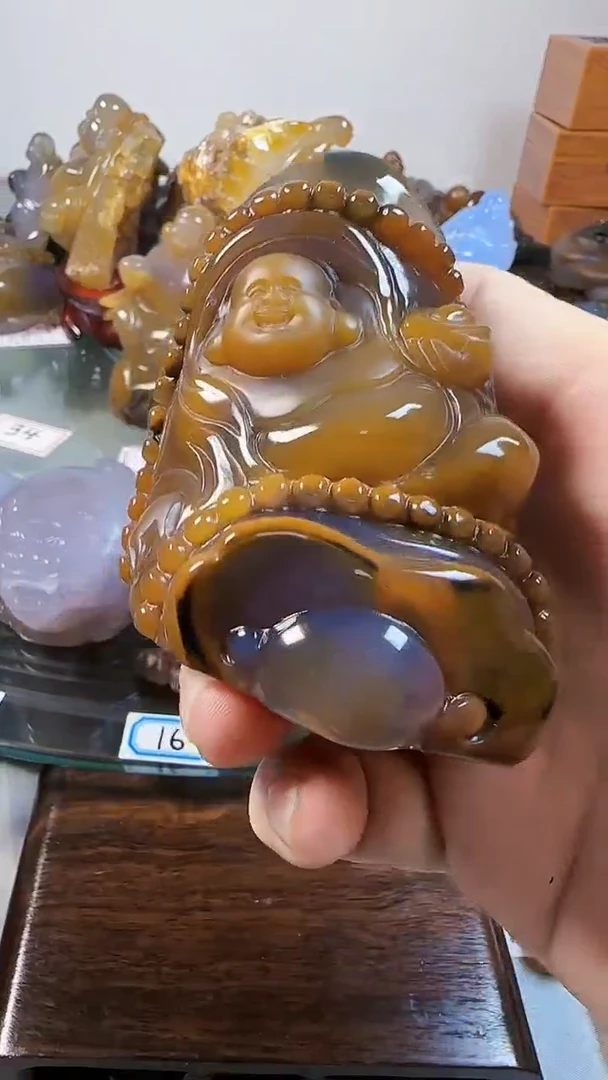 【闪购商品】玛瑙/玉髓摆件未镶嵌米勒