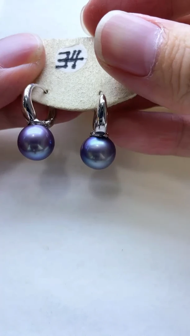 【闪购商品】淡水珍珠耳饰银S925镶嵌2