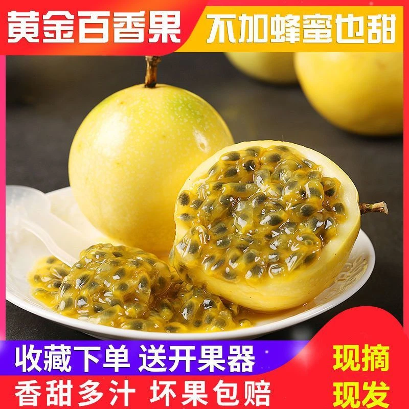 钦蜜9号黄金水果现摘酸甜多汁大果整箱包邮钦蜜九号百香果