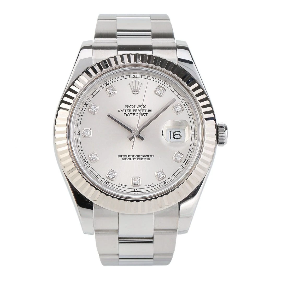 99新 Rolex/劳力士 116334银盘日志/表径41/公价91800