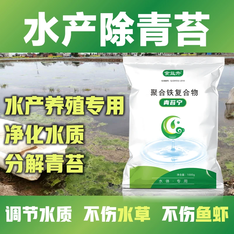 青苔去除剂青苔宁水产养殖青苔消除青苔分解酶鱼塘除青苔怎么处理