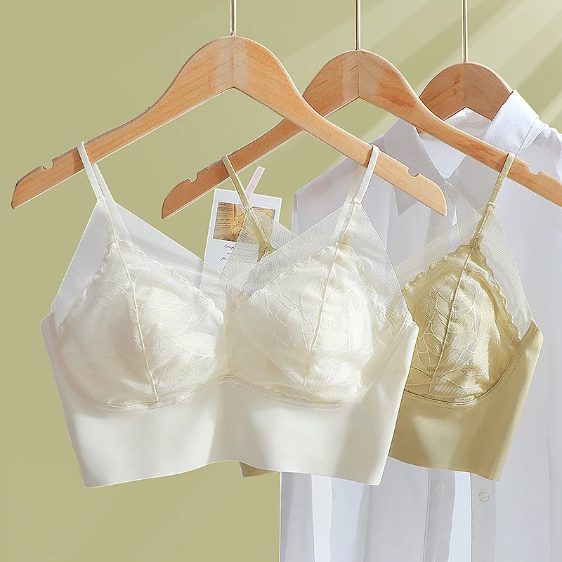 媚姬3391超薄内衣无痕透气美背内衣文胸一体薄款夏季冰丝背心打底