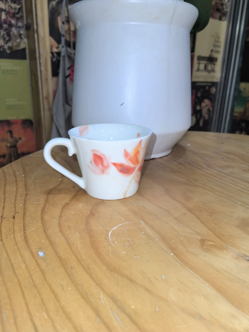 陶瓷杯子，手绘陶瓷杯子（釉下彩）