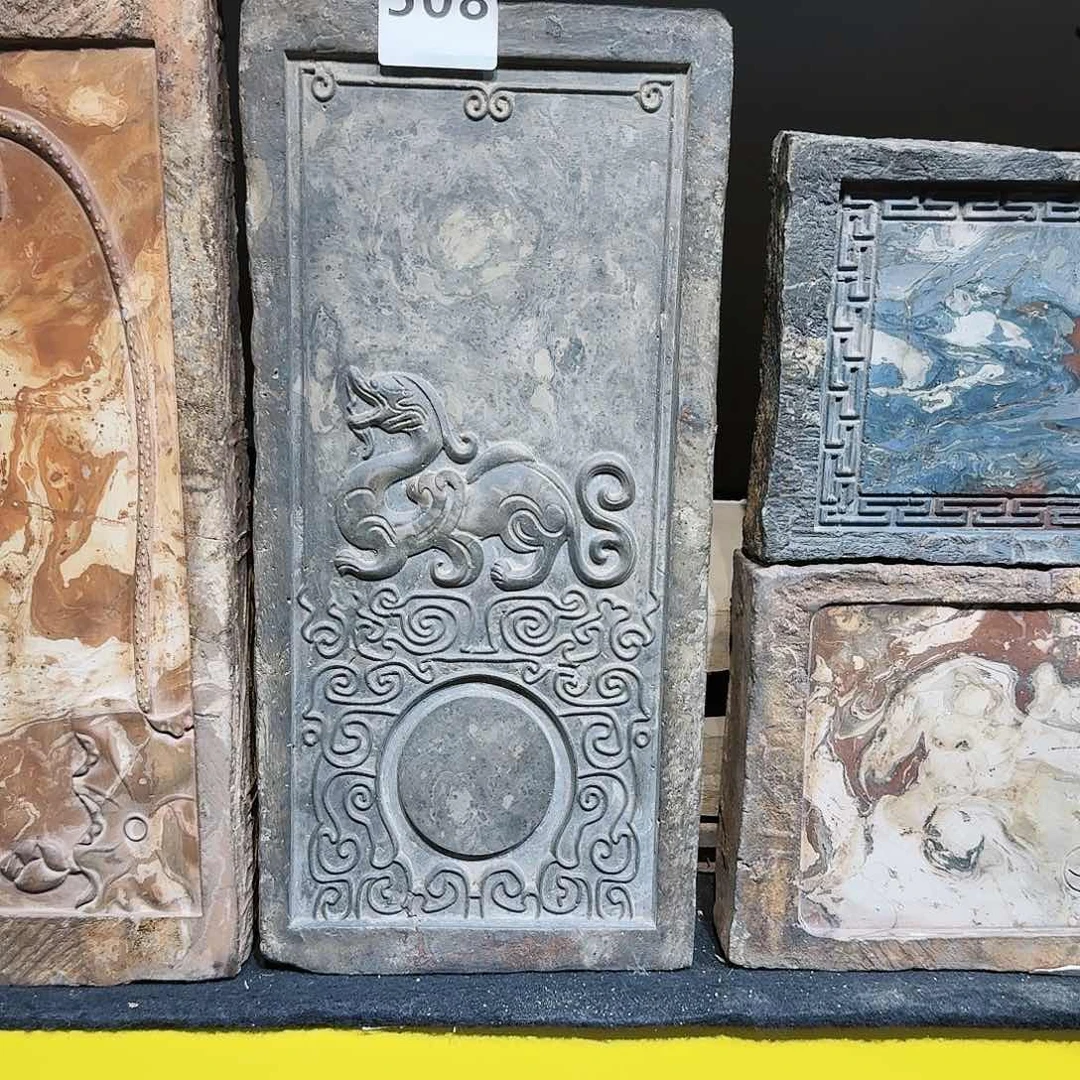 老砖后刻干泡茶台