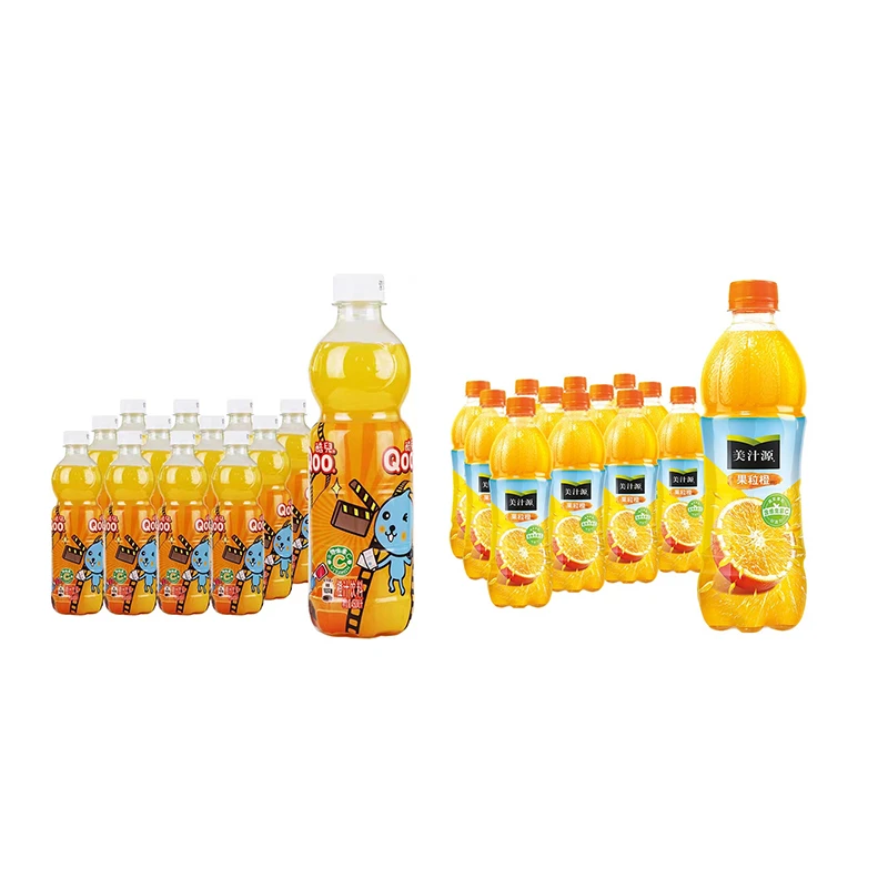 【小时候怀旧零食】可乐果粒橙/酷儿  橙味 450ML×12瓶×2箱  mws