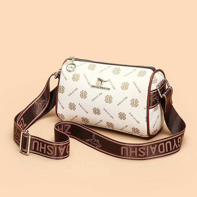 6695 白色 高品质单肩斜挎包 OFLD（长23cm*高15cm*厚12cm）