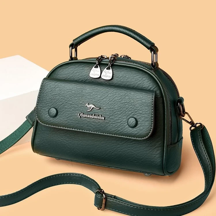 2309 绿色 高品质单肩斜挎包 QXDS（长23cm*高18cm*厚11cm）
