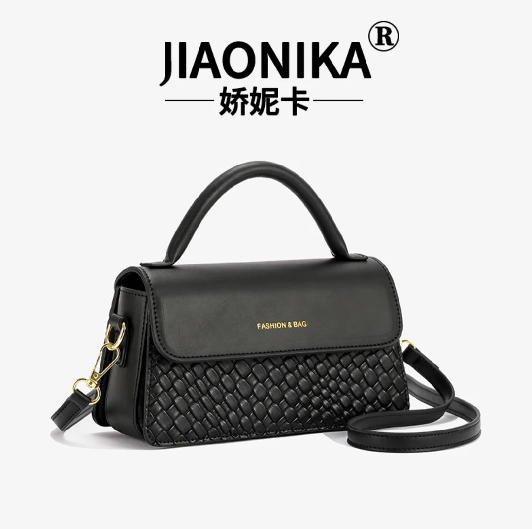 5001 黑色 高品质时尚百搭单肩斜挎包 JNK （宽22cm*高12cm*厚7cm）