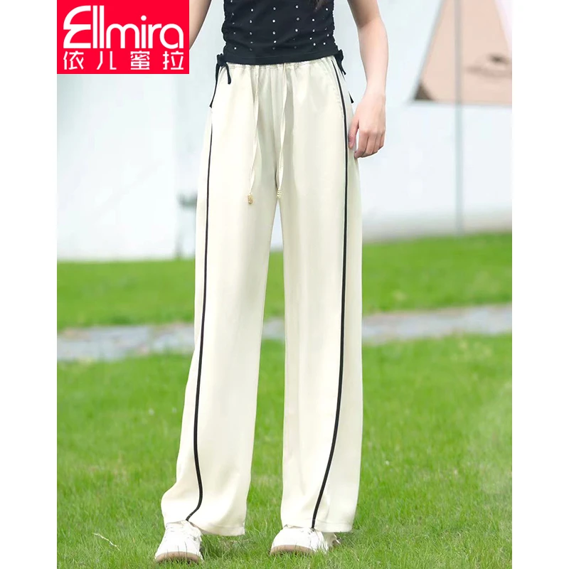 8325女童速干裤夏季阔腿儿童直筒长裤薄款2024新款洋气大童夏天