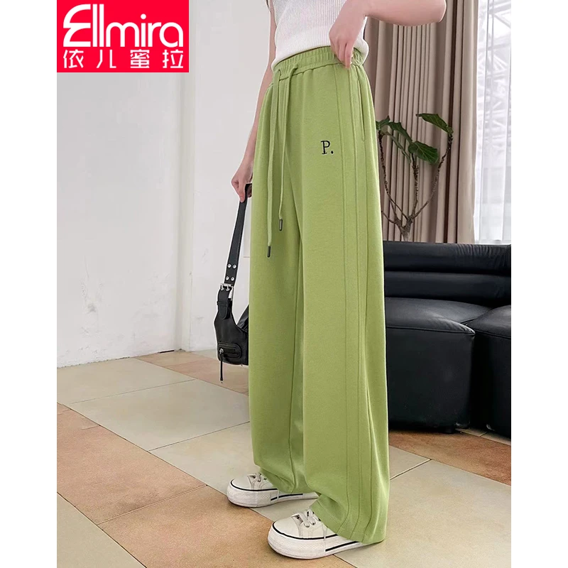 8316女童卫裤薄款大童运动裤儿童裤子女阔腿宽松2024新款