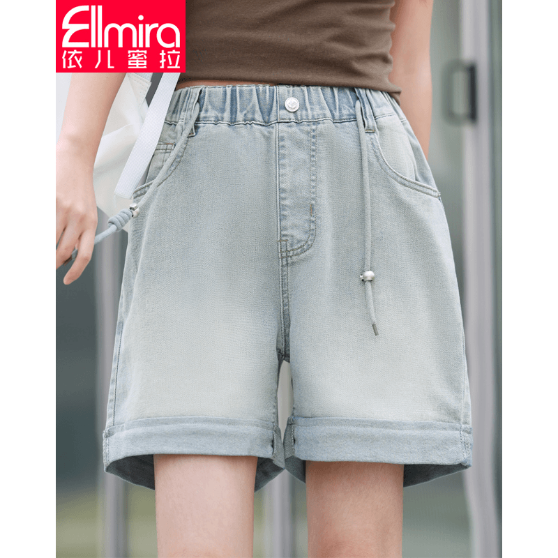 8402女童牛仔短裤夏季儿童四分裤宽松2024新款大童女孩洋气薄潮流