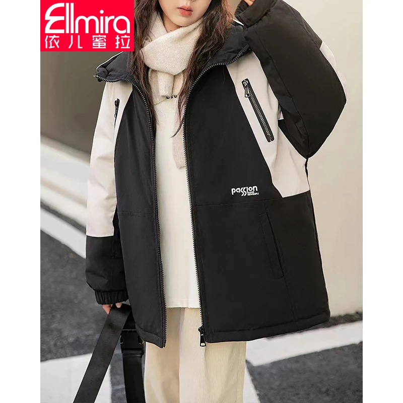 8022女童羽绒服外套儿童派克服户外防风休闲2023新款洋气潮流冬季
